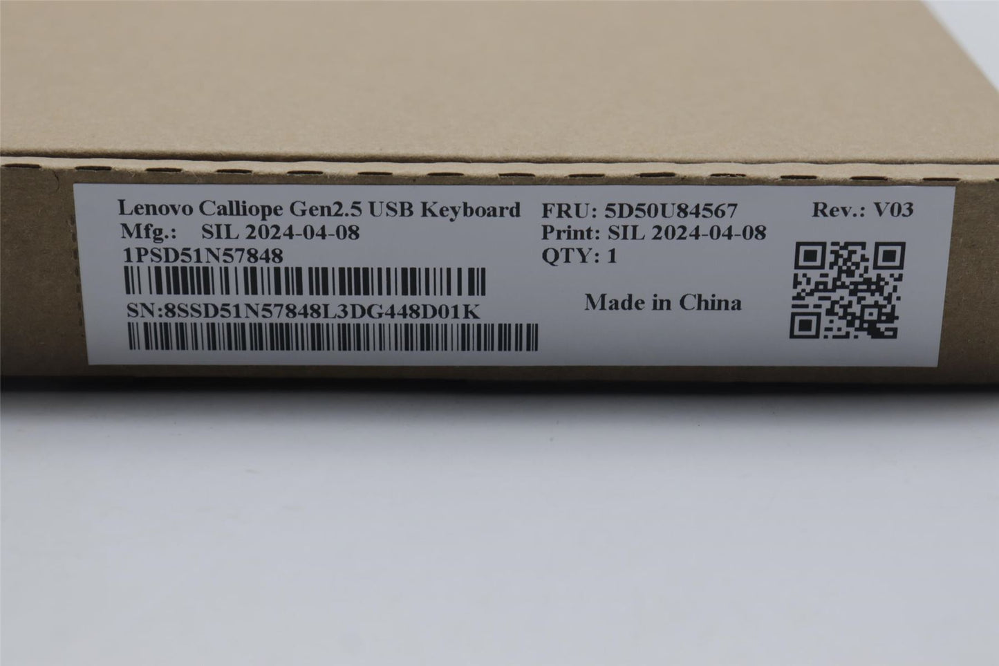 Lenovo DT_KYB Calliope USB G2.5 BK UKR 5D50U84567