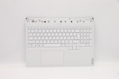 Lenovo Legion 5 16ACH6H Palmrest Touchpad Cover Keyboard German White 5CB1C14923