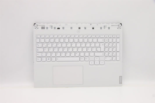 Lenovo Legion 5 16ACH6H Palmrest Touchpad Cover Keyboard German White 5CB1C14923