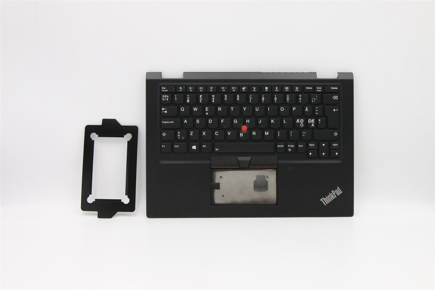 Lenovo Yoga X390 Keyboard Palmrest Top Cover Nordic Black Backlit 02HM714