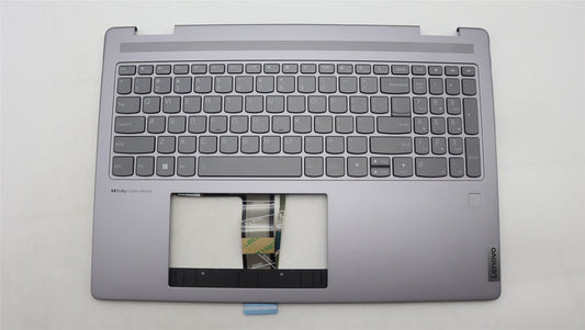 Lenovo Yoga 7 16IRL8 Keyboard Palmrest Top Cover US Arctic Grey 5CB1L31922
