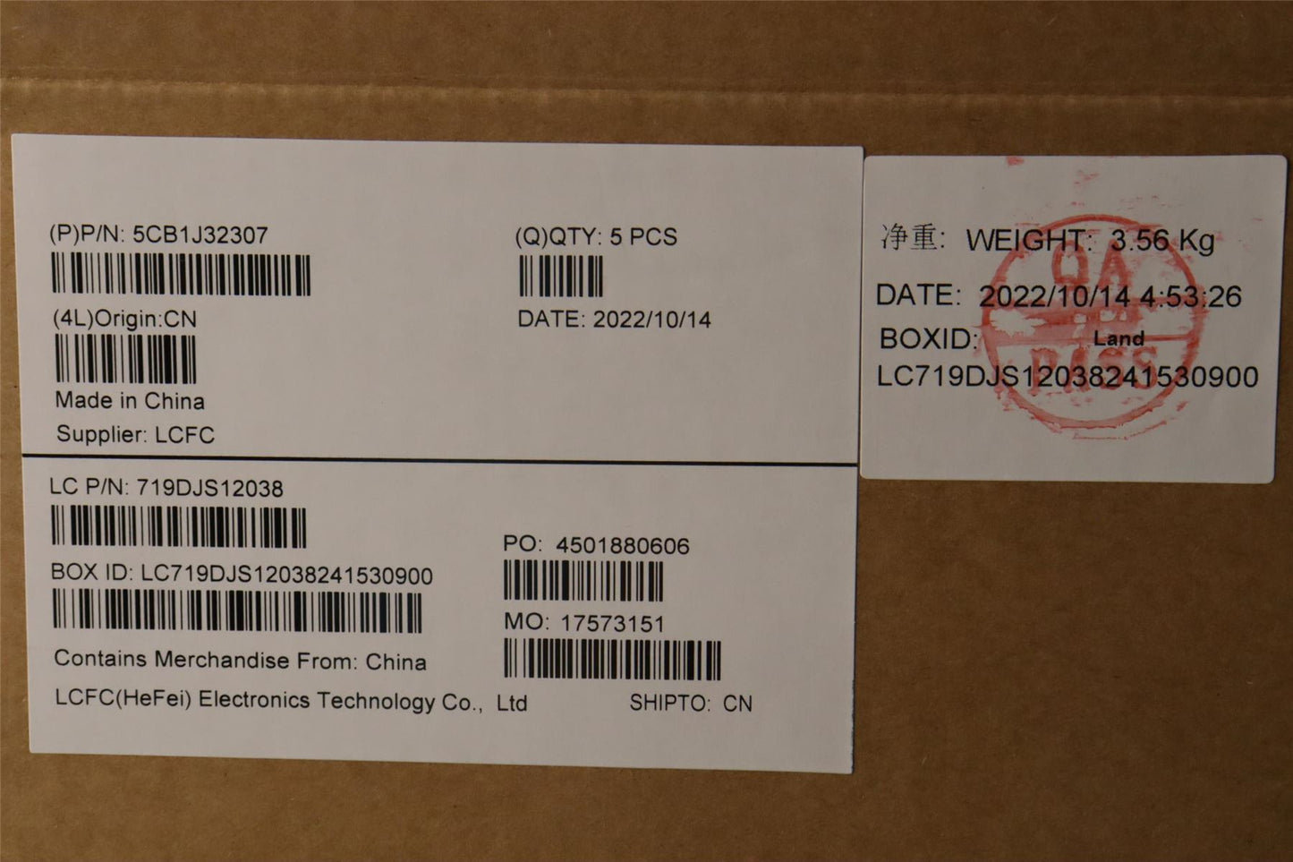 Lenovo Upper Case ASM_SPA L82UG SG_WH 5CB1J32307