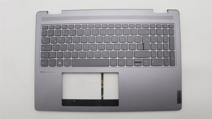 Lenovo Yoga 7 16IRL8 Keyboard Palmrest Top Cover German Arctic Grey 5CB1L37208