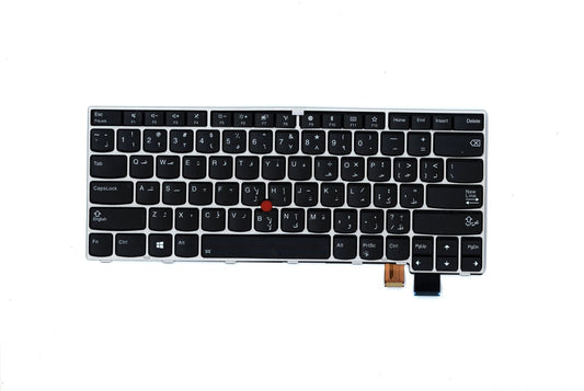 Genuine Lenovo ThinkPad T470s Keyboard Arabic Silver 01ER874