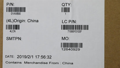 Lenovo Tablet X1 3rd Motherboard Mainboard i5-8250U 8GB UMA 8GB 01AW890