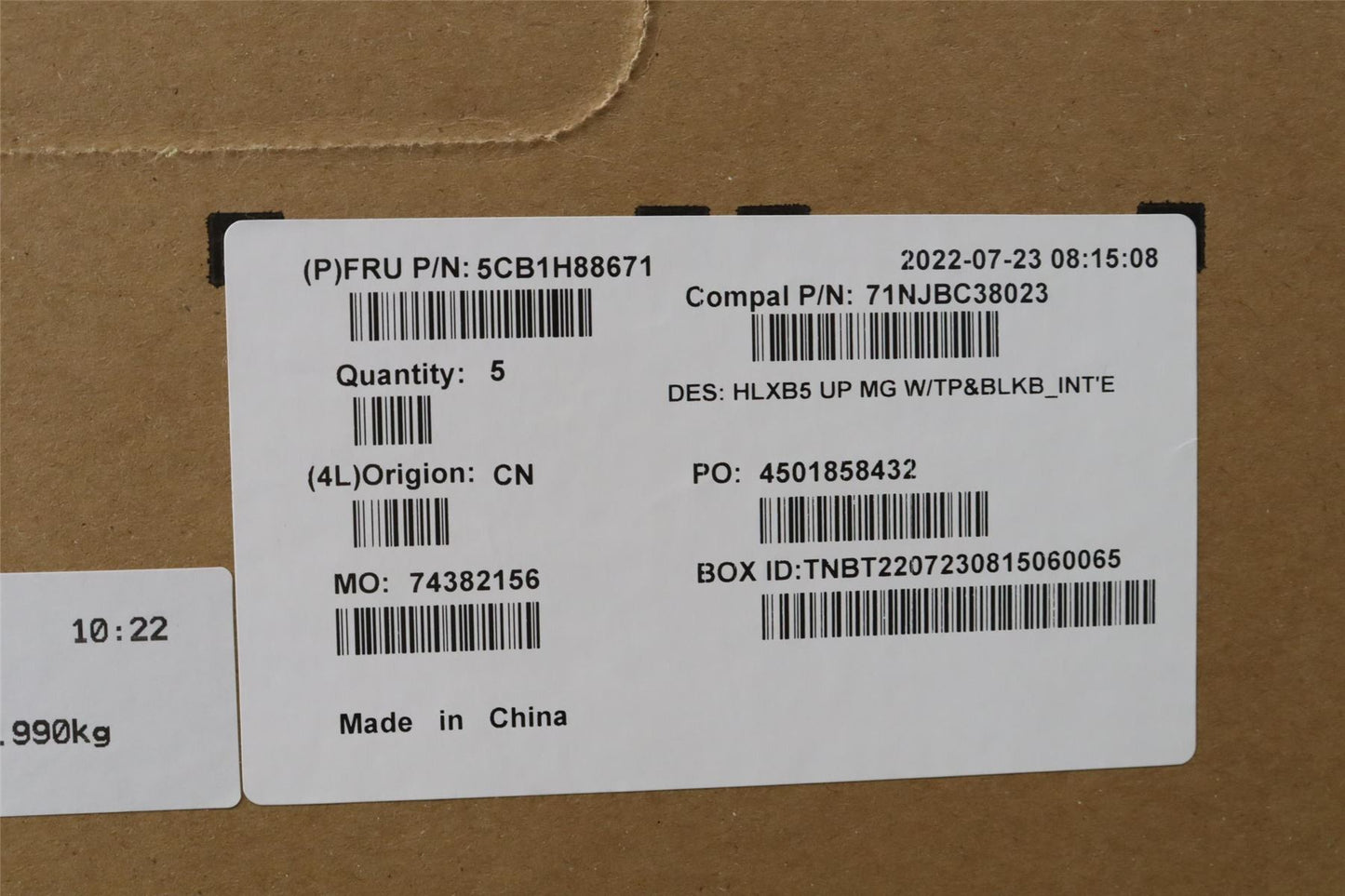Lenovo ThinkBook 15 G4 ABA Palmrest Touchpad Cover Keyboard US Europe 5CB1H88671