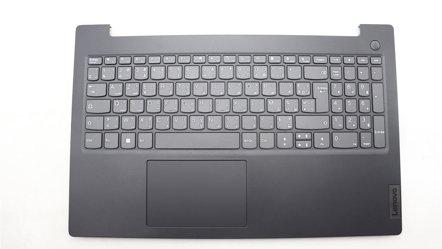 Lenovo V15 G4 IRU Palmrest Cover Touchpad Keyboard French Arabic Grey 5CB1L67775