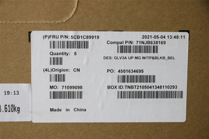 Lenovo ThinkBook 14 G3 ACL Palmrest Cover Touchpad Keyboard Belgian 5CB1C89919