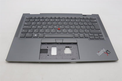 Lenovo Yoga X1 8th Gen Palmrest Cover Keyboard Icelandic Grey Backlit 5M11H62433