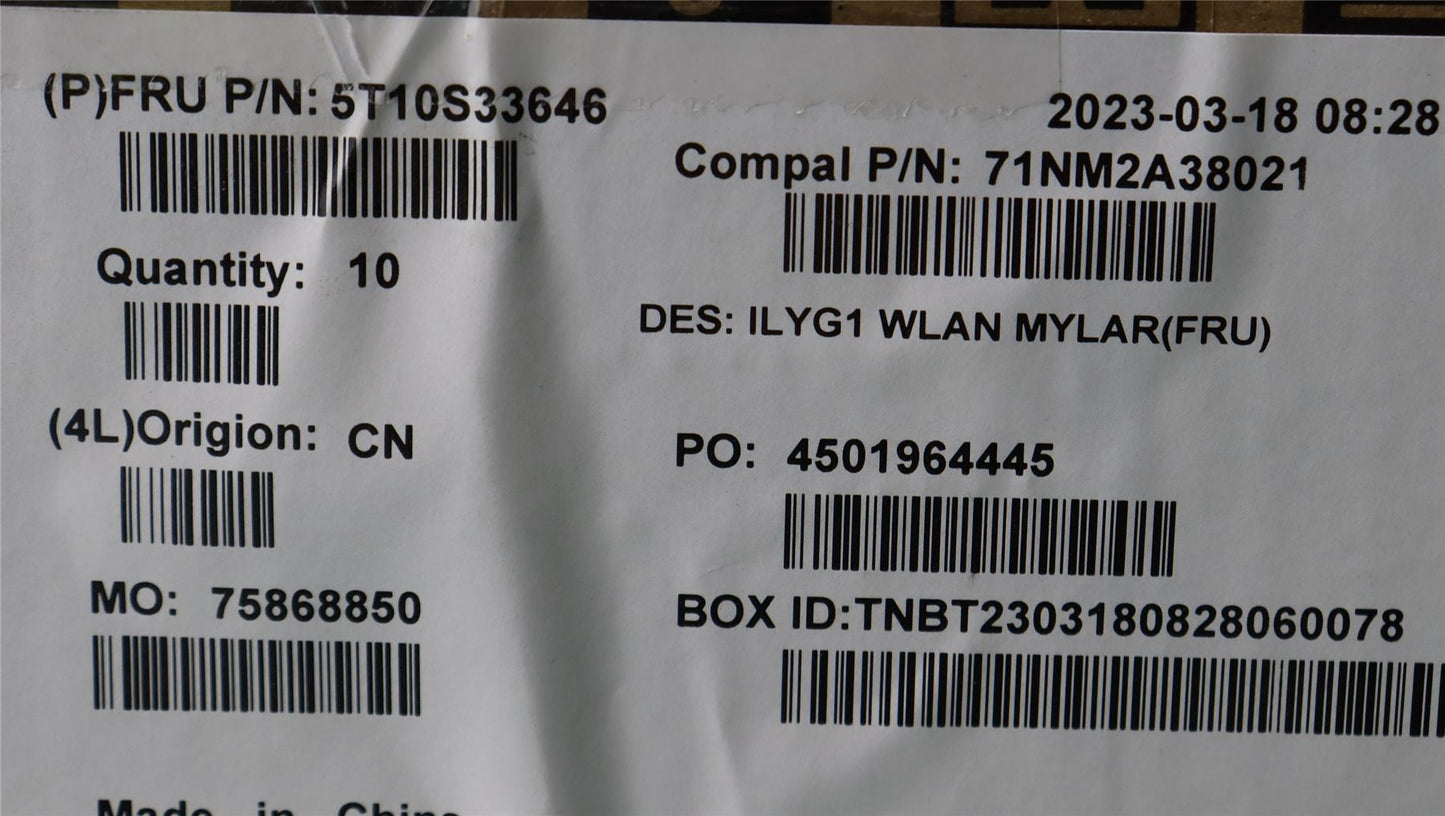 Lenovo WLAN Mylar C 82Y3 5T10S33646