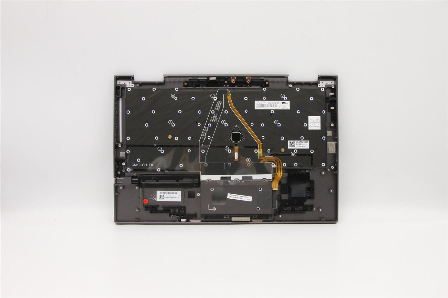 Lenovo Yoga X1 4th Gen Keyboard Palmrest Top Cover Swedish Finnish 5M10V24866