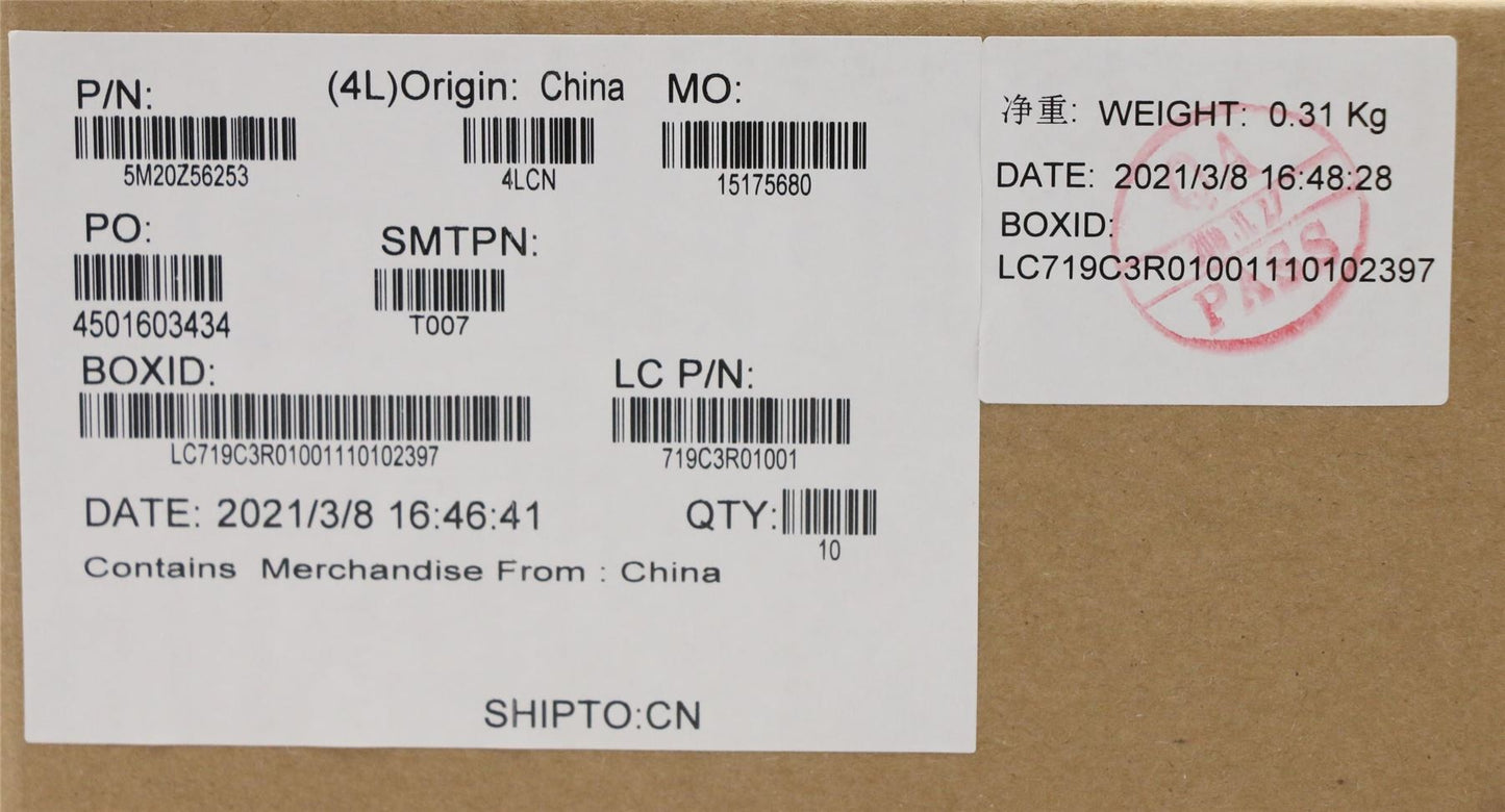 Lenovo MECHANICAL FRU MECHANICAL Misc Parts ASM 5M20Z56253