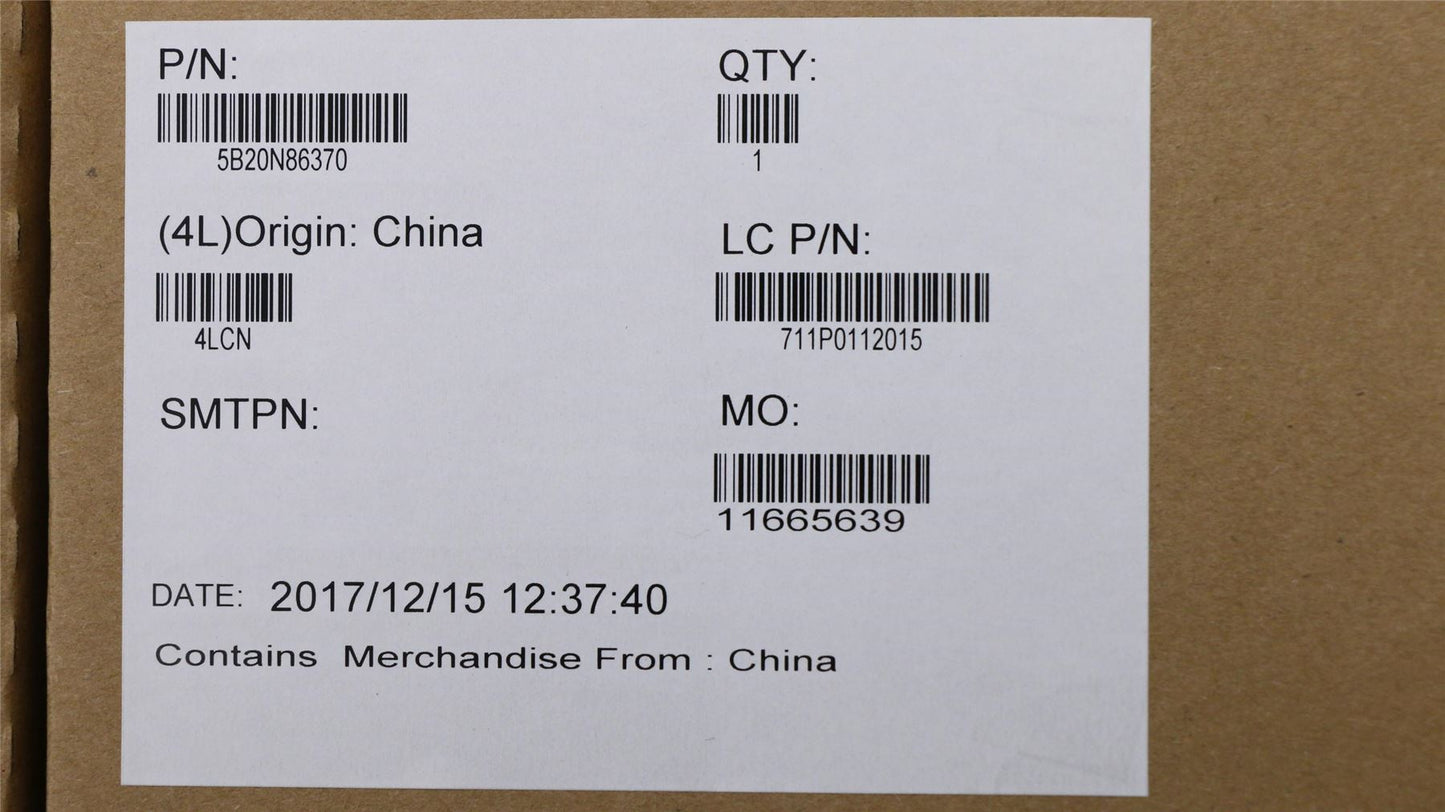 Lenovo MBL80XL242I37100UHV2GD4GSGTRWIN 5B20N86370