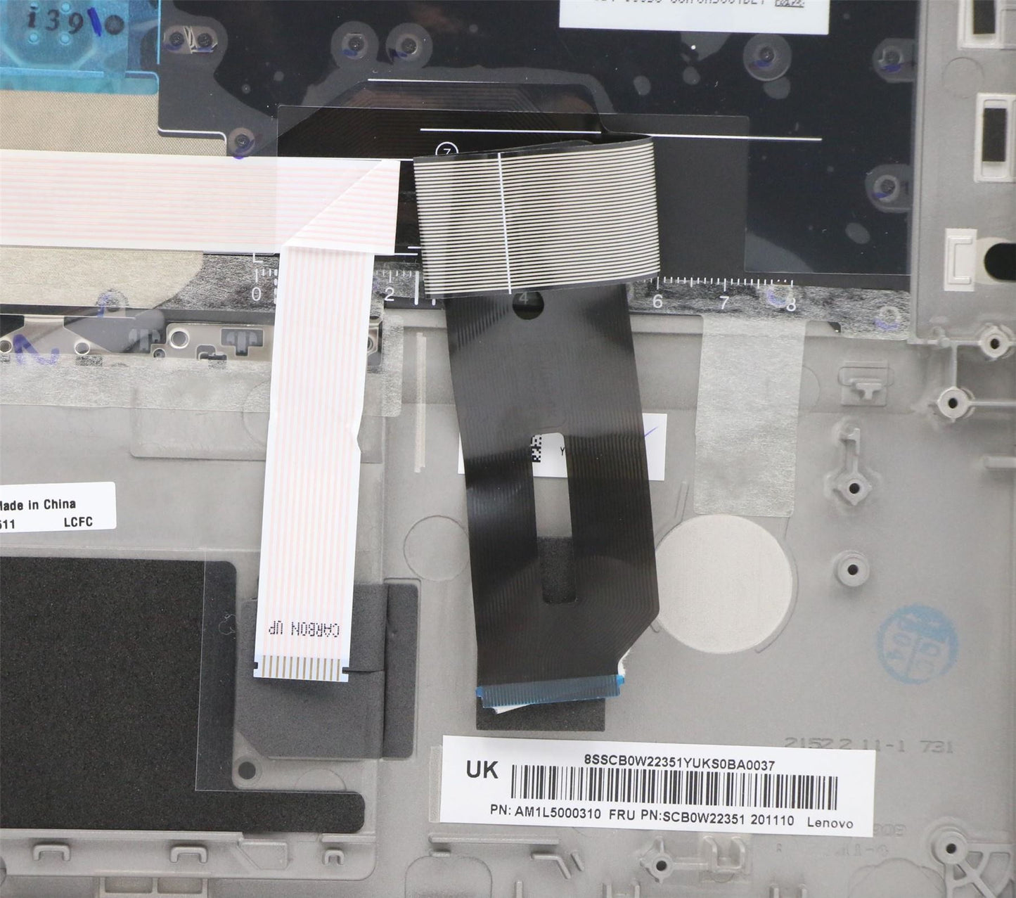 Lenovo ThinkPad T14s Keyboard Palmrest Top Cover Slovenian Silver 5M10Z41611
