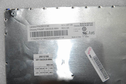 Lenovo CCY T4T 101KEY ORG KBD US English Keyboard 25012186