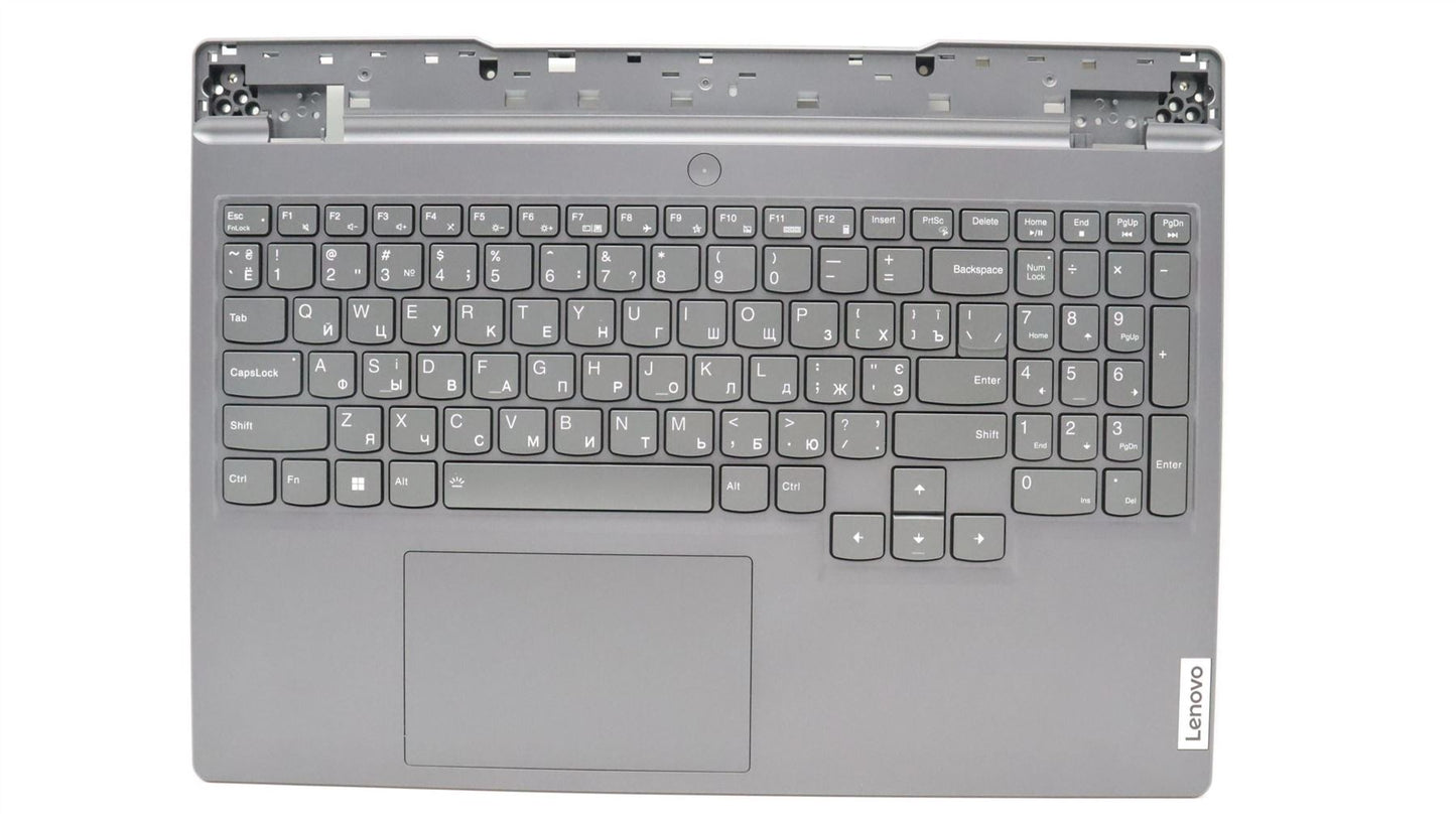 Lenovo 5 15IAH7 Palmrest Cover Touchpad Keyboard Ukrainian Storm Grey 5CB1H23665