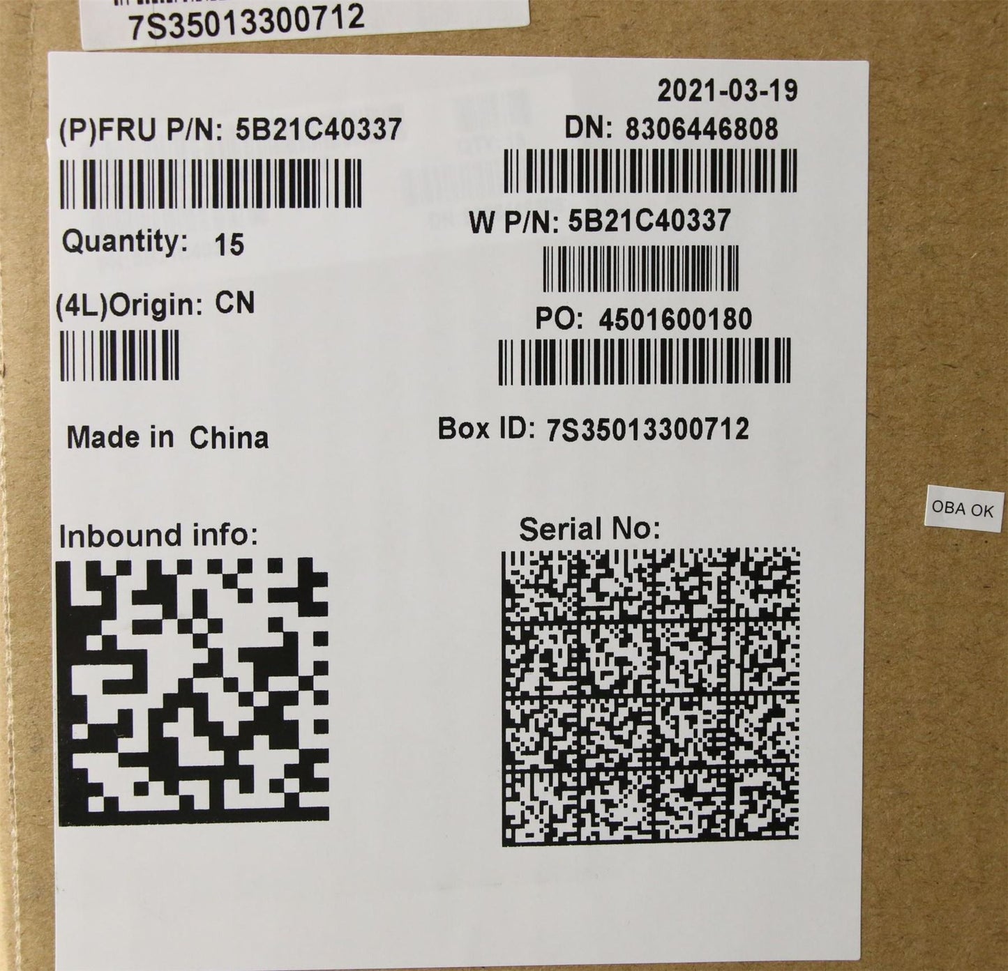 Lenovo 5B21C40337 i5-10210U8GWL,WIN,NA,YdT,YAB