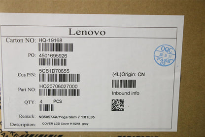 Lenovo Chromebook 15IJL6 LCD Cover Rear Back Housing Grey 5CB1D70655