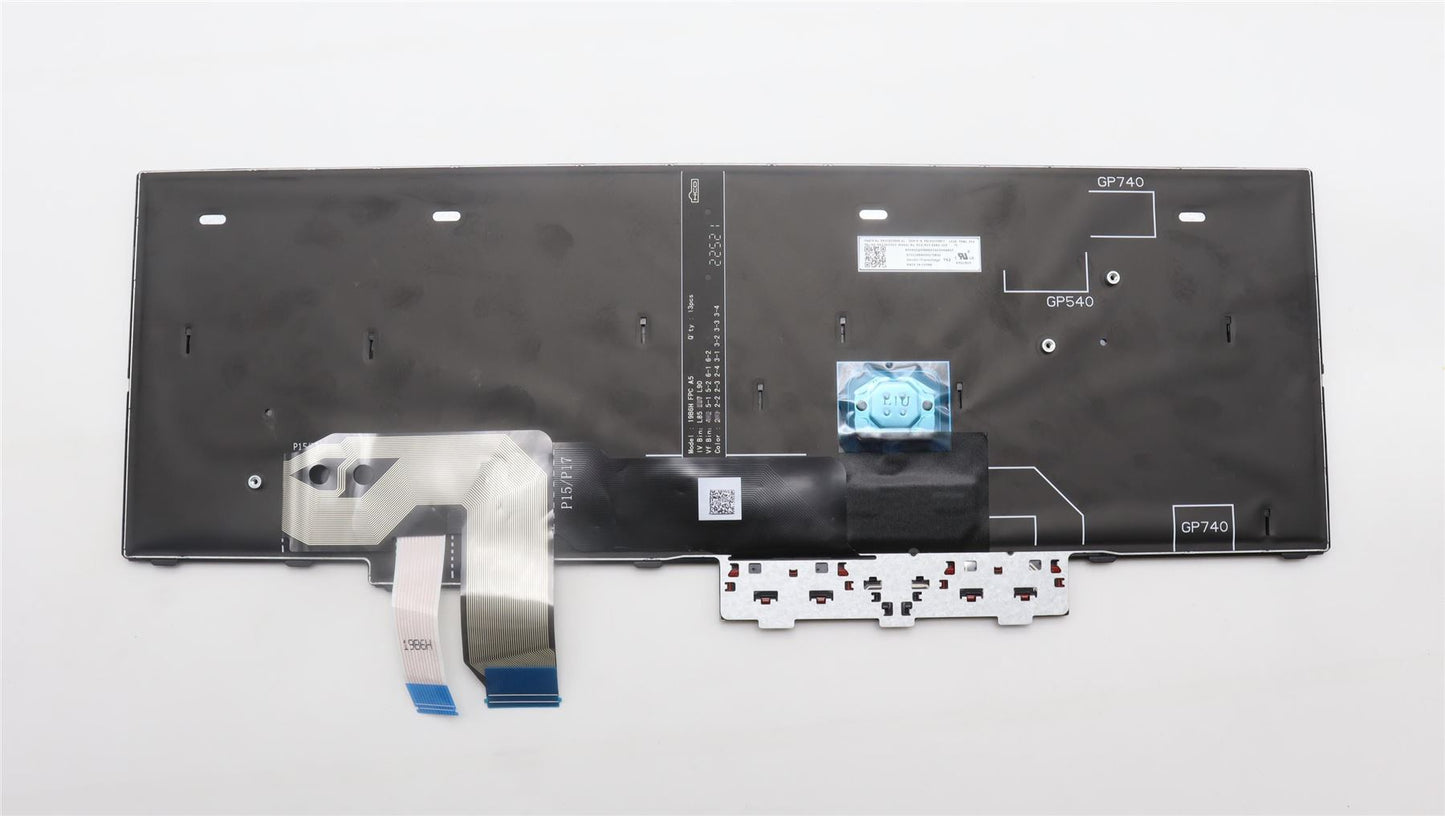 Lenovo ThinkPad T15g Gen 2 P15 Gen 2 s Keyboard Thai Black 5N21B44394