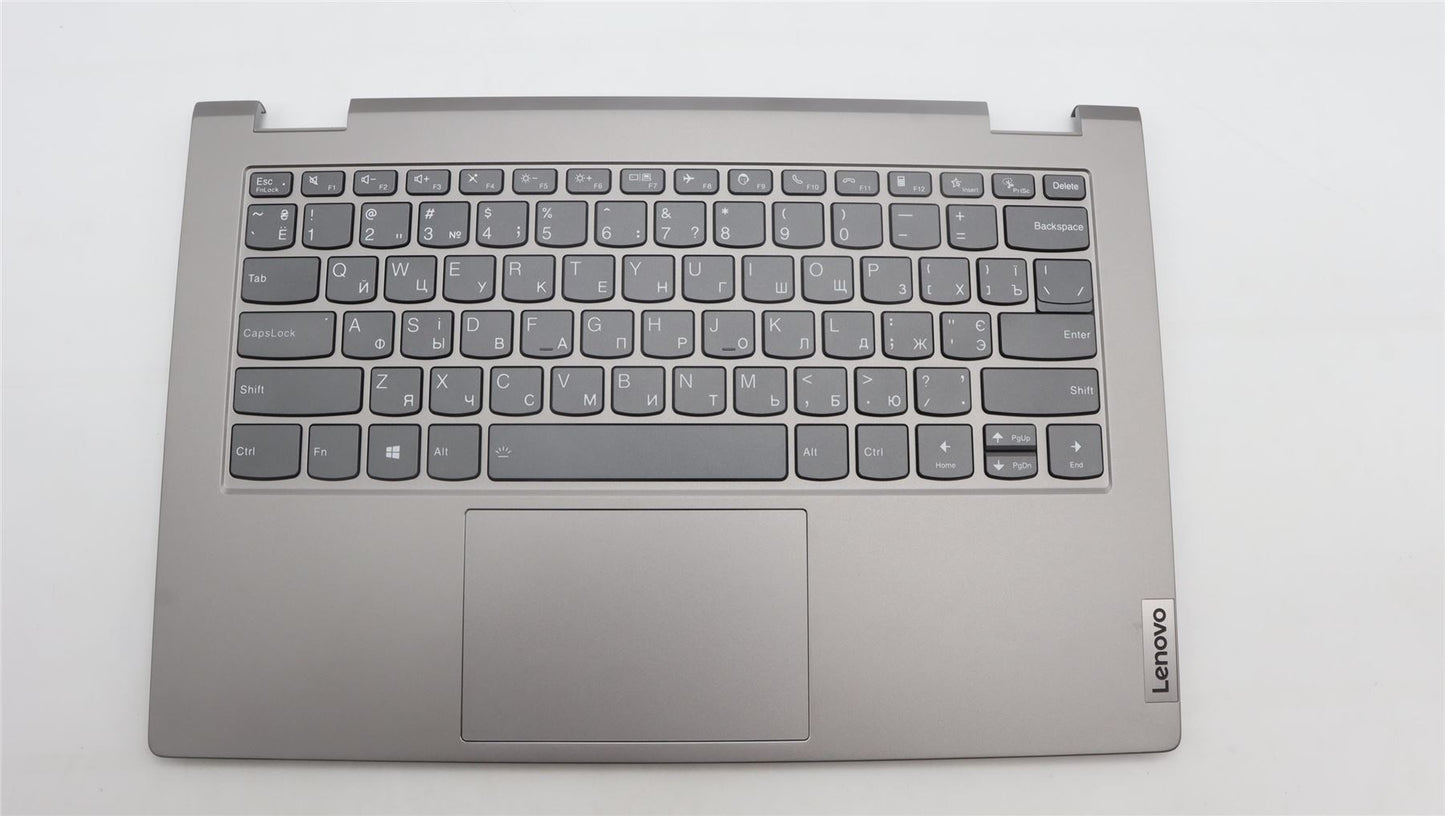 Lenovo Yoga 14s G3 IRU Palmrest Cover Touchpad Keyboard Ukrainian 5CB1L43755