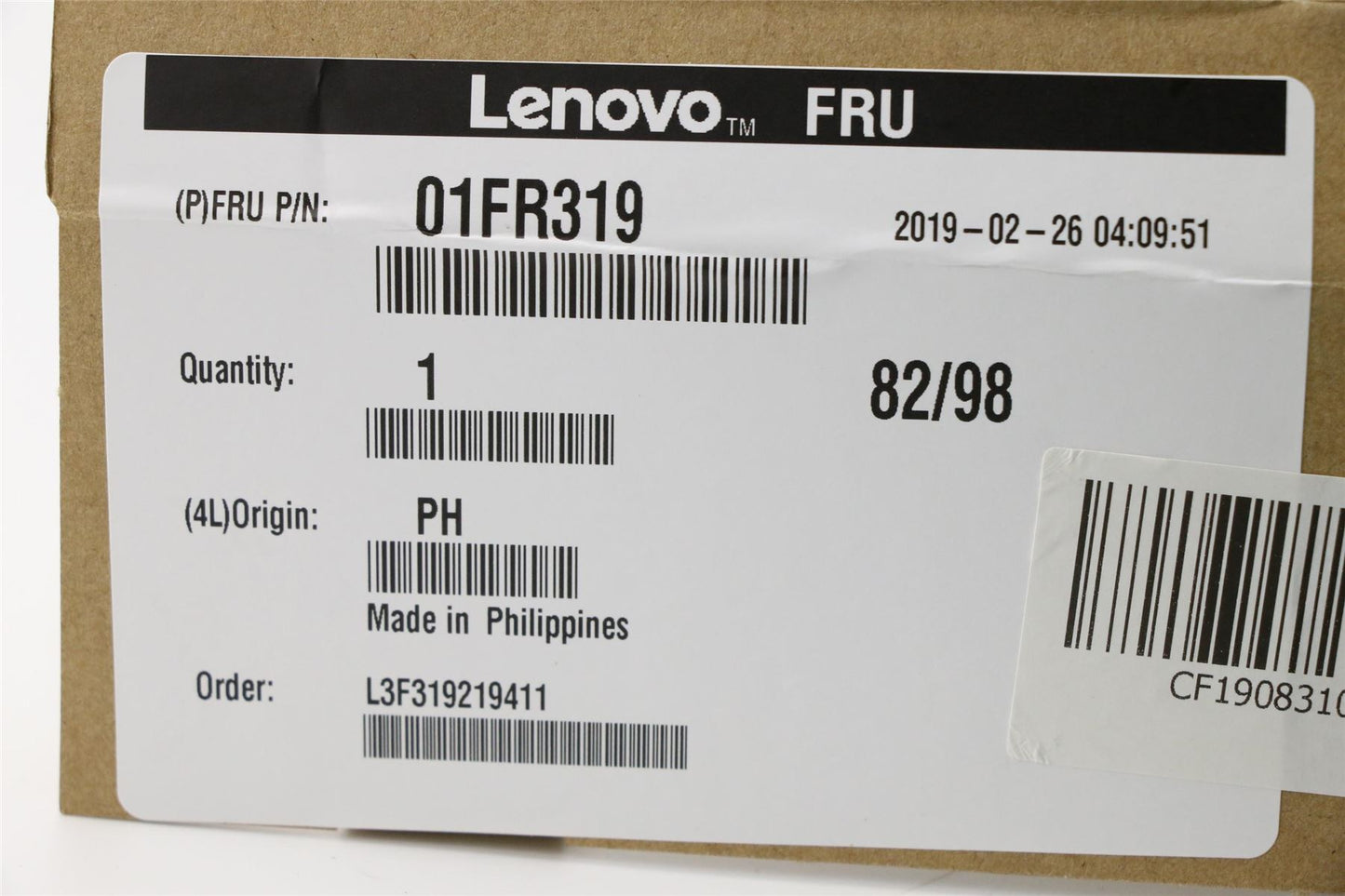 Lenovo MEMORY 16GB DDR4 2666 ECC SoDIMM,Samsung 01FR319