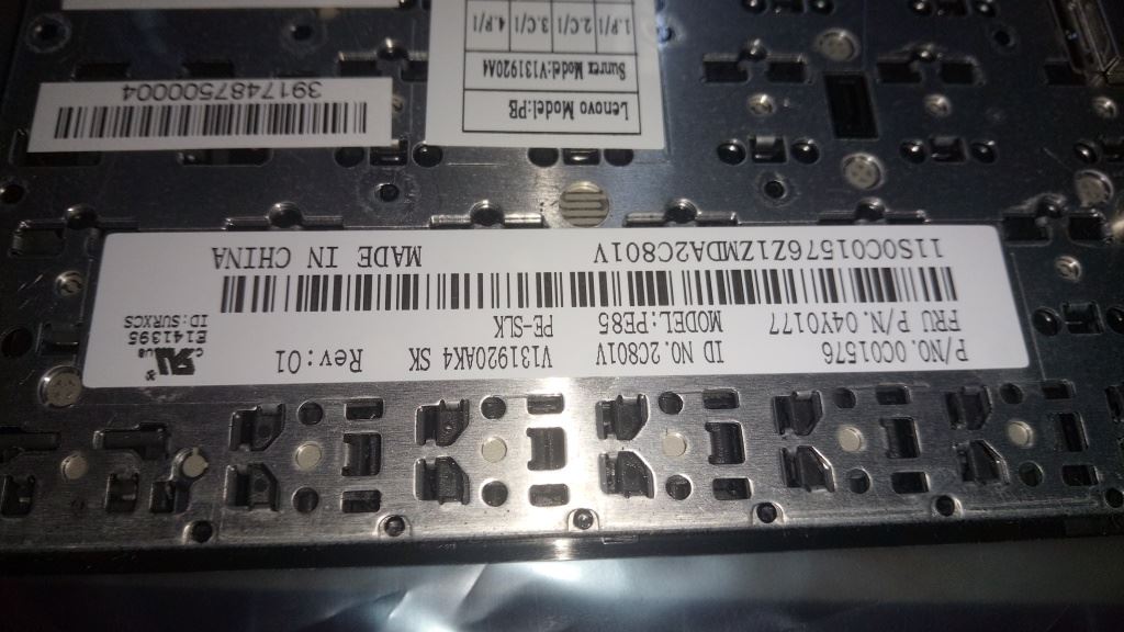 Lenovo FRU PT-KBD SLK CHY Portuguese Slovak Keyboard 04Y0140