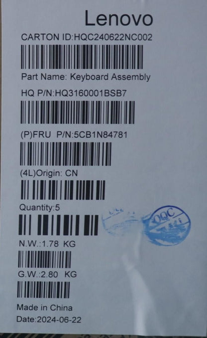 Lenovo Upper Case ASM ITA H 83E3 TT 5CB1N84781