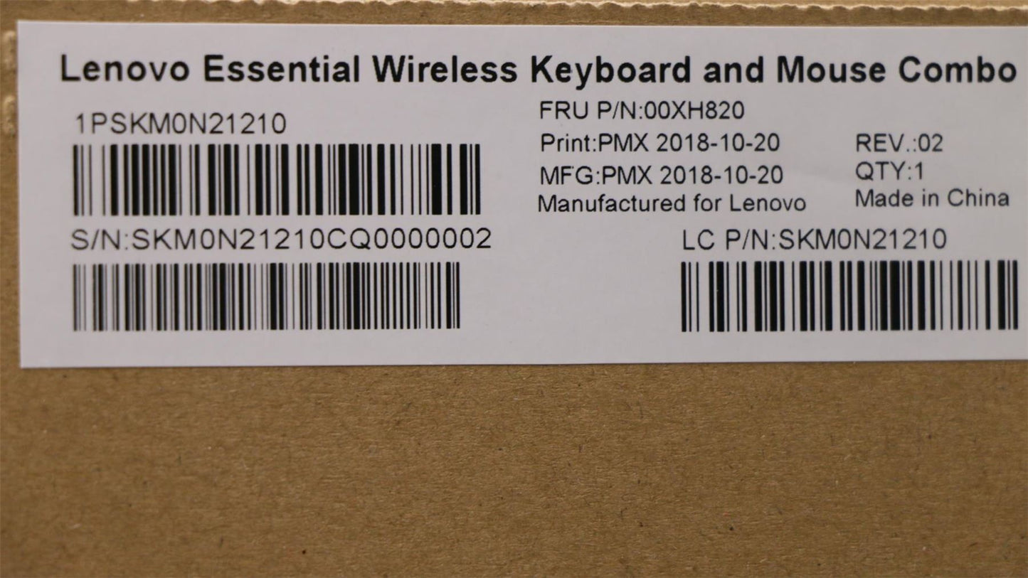 Lenovo WL KM Calliope BK LA SPA 00XH820