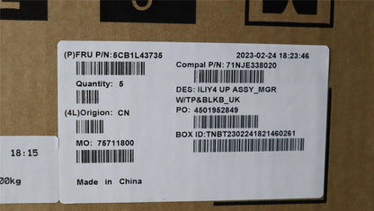 Lenovo Thinkbook 14s G3 IRU Palmrest Touchpad Cover Keyboard Grey 5CB1L43735