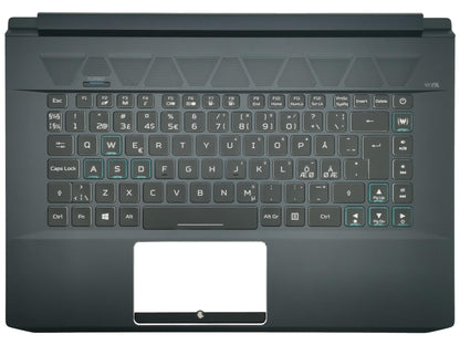 Acer Predator Triton PT515-51 Palmrest Cover Keyboard Nordic Black 6B.Q50N1.014