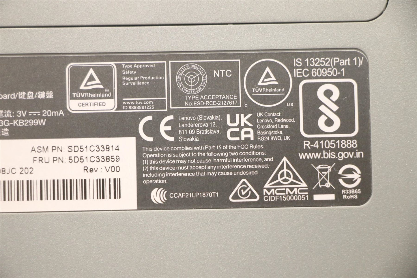 Lenovo Split KBD-Norwegian 5D51C33859