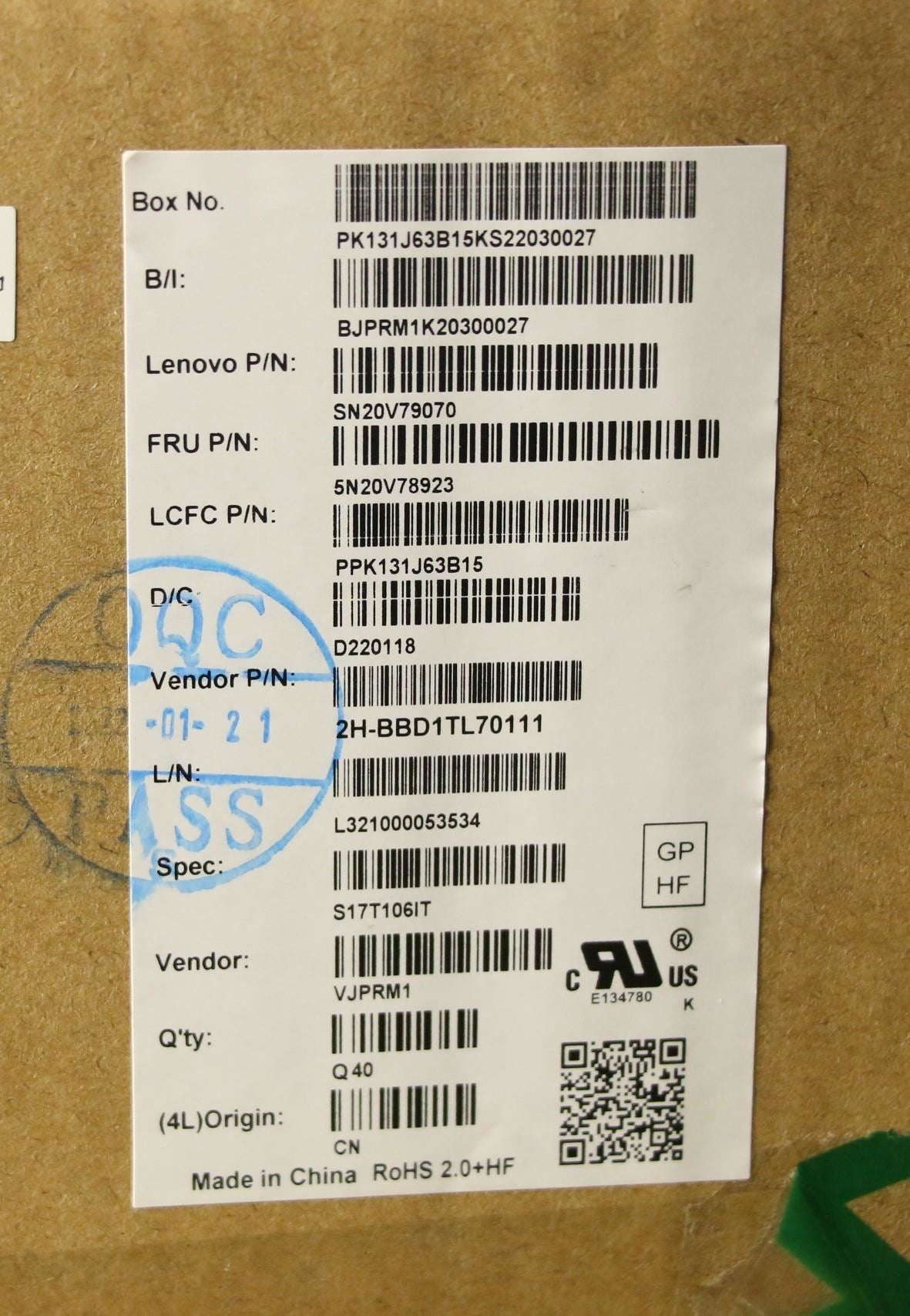 Lenovo ThinkPad P15s 1 P15s 2 T15 2 T15 Keyboard Italian Black 5N20V78923