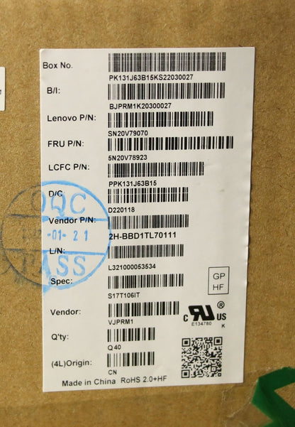 Lenovo ThinkPad P15s 1 P15s 2 T15 2 T15 Keyboard Italian Black 5N20V78923