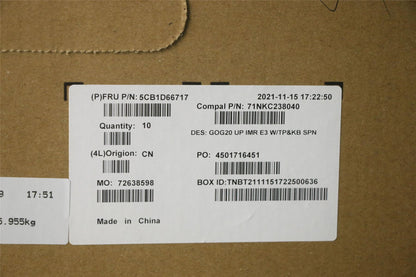 Lenovo Gaming 3-15ACH6 Keyboard Palmrest Top Cover Spanish Black 5CB1D66717