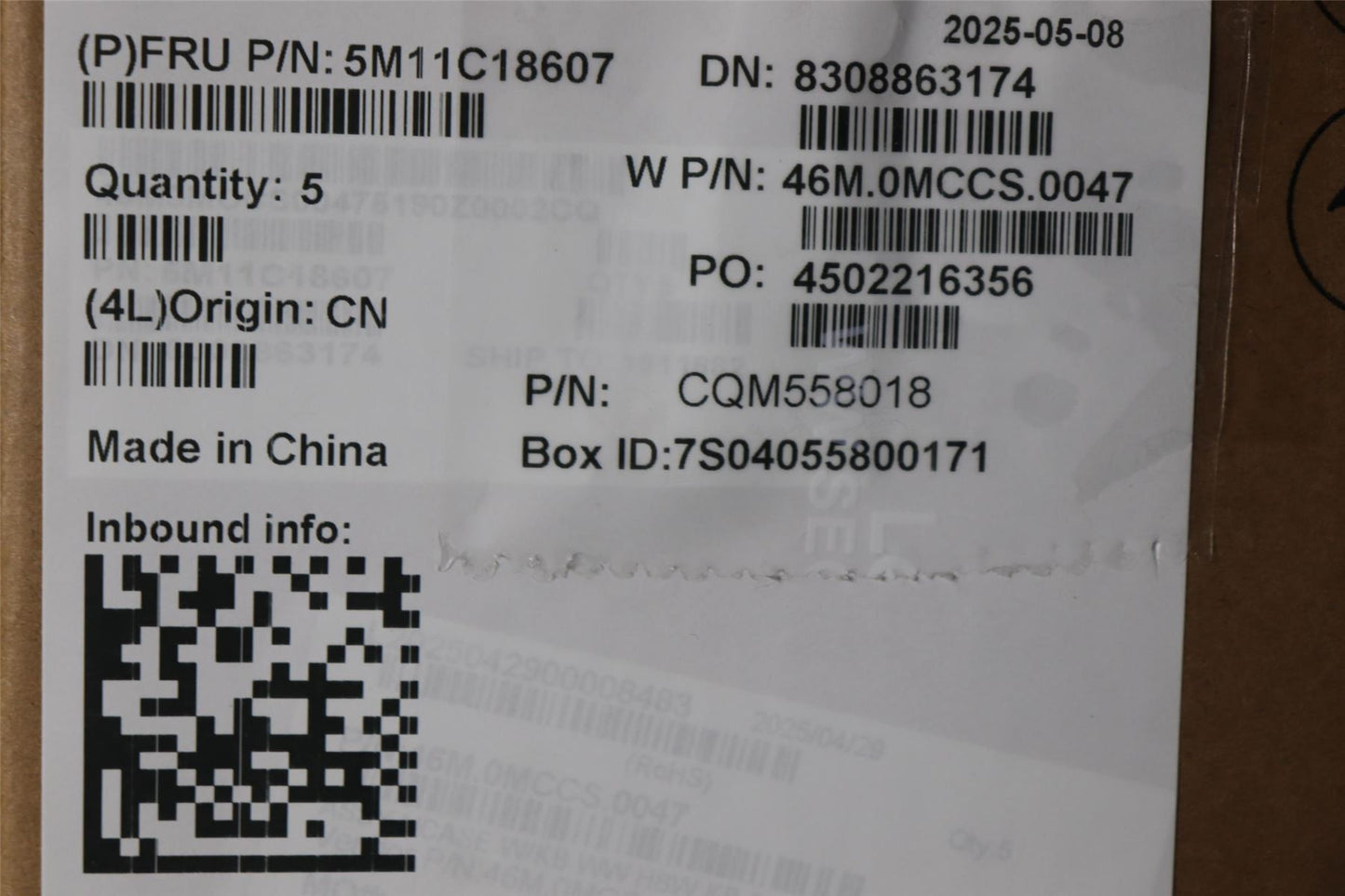 Lenovo WW C-Cvr+HBW KB ASM,CHY 5M11C18607