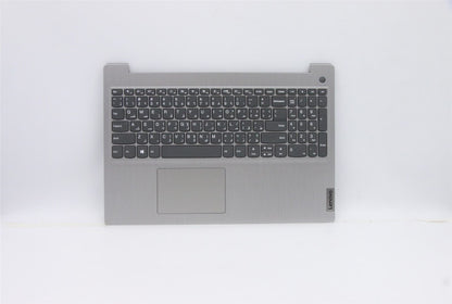 Lenovo IdeaPad 3 15ADA05 Palmrest Cover Touchpad Keyboard Arabic Grey 5CB1D02074
