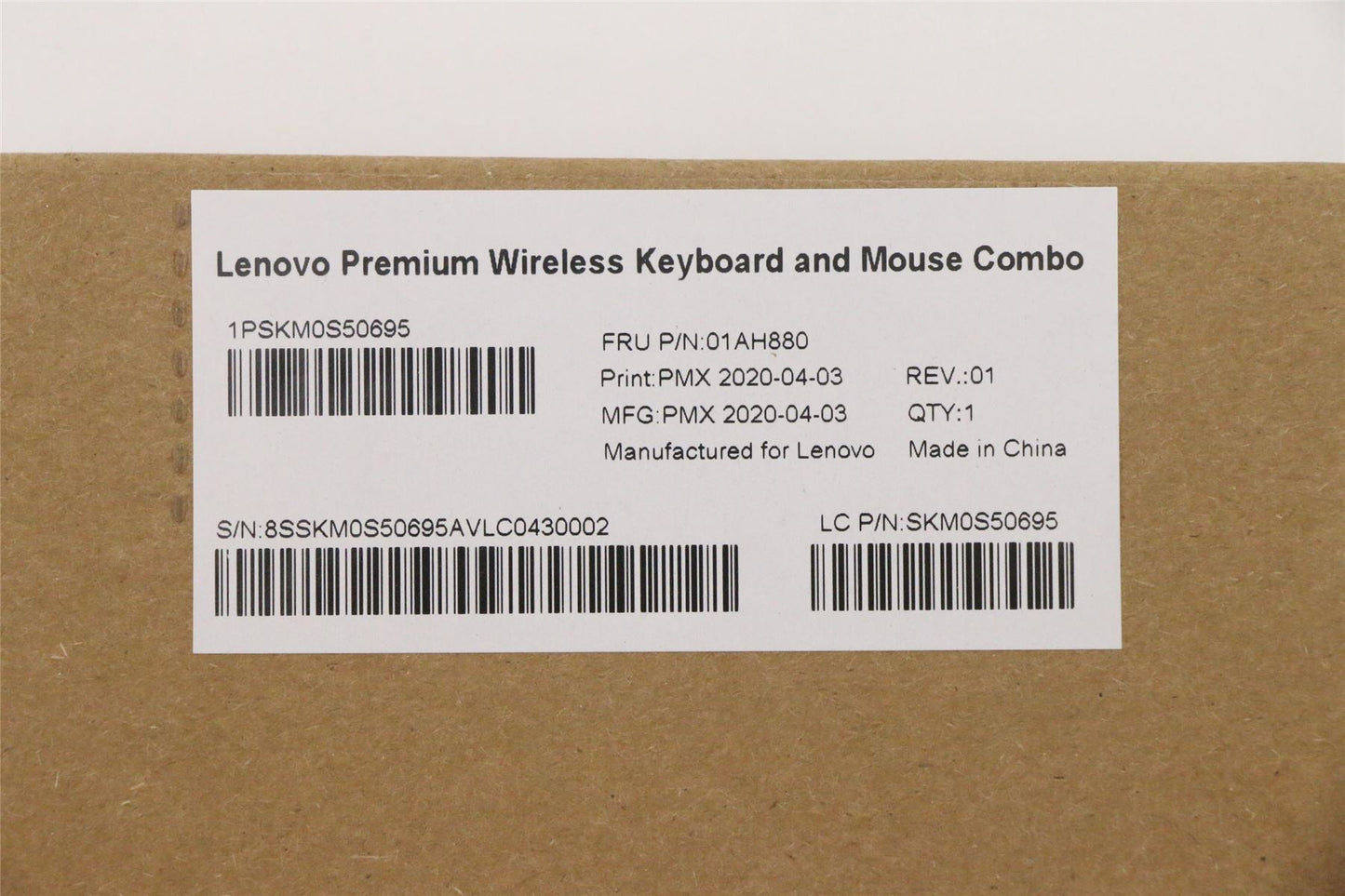 Lenovo Yoga A940-27ICB Wireless Keyboard Mouse French Grey 01AH880