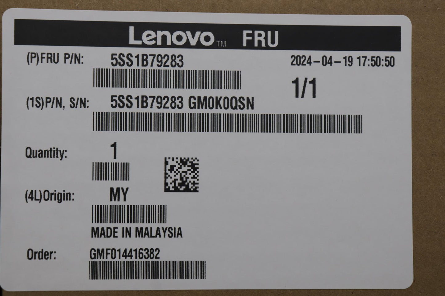 Lenovo ThinkStation P620 P3 Solid State Drive SSD 3840 2.5 SATA 5SS1B79283