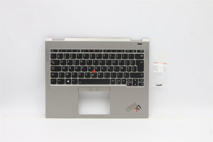 Lenovo ThinkPad X1 Keyboard Palmrest Top Cover Belgian Titanium 5M11B59885