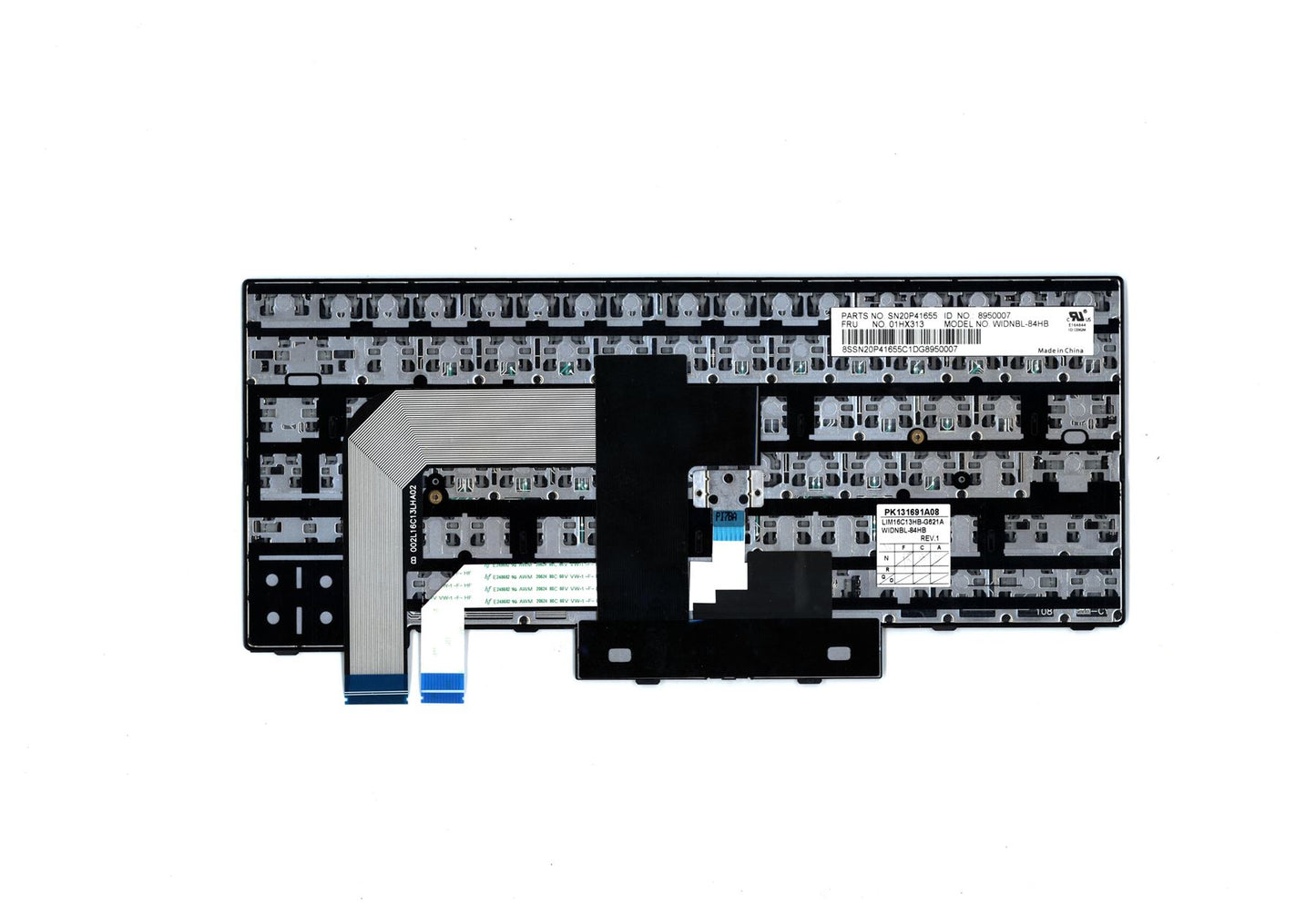 Lenovo ThinkPad T480 A485 Keyboard Hebrew Black 01HX313