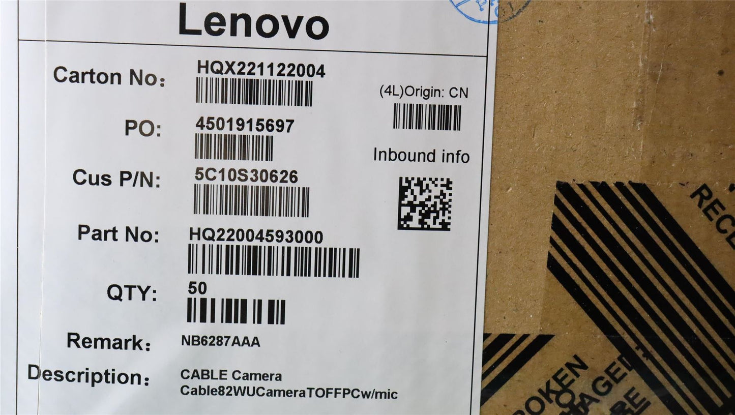 Lenovo Yoga 6 14IAP8 6 14IRP8 6 14APU8 Cable Webcam Web Cam Camera 5C10S30626