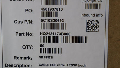 Lenovo H 82WV touch eDP Cable 5C10S30693