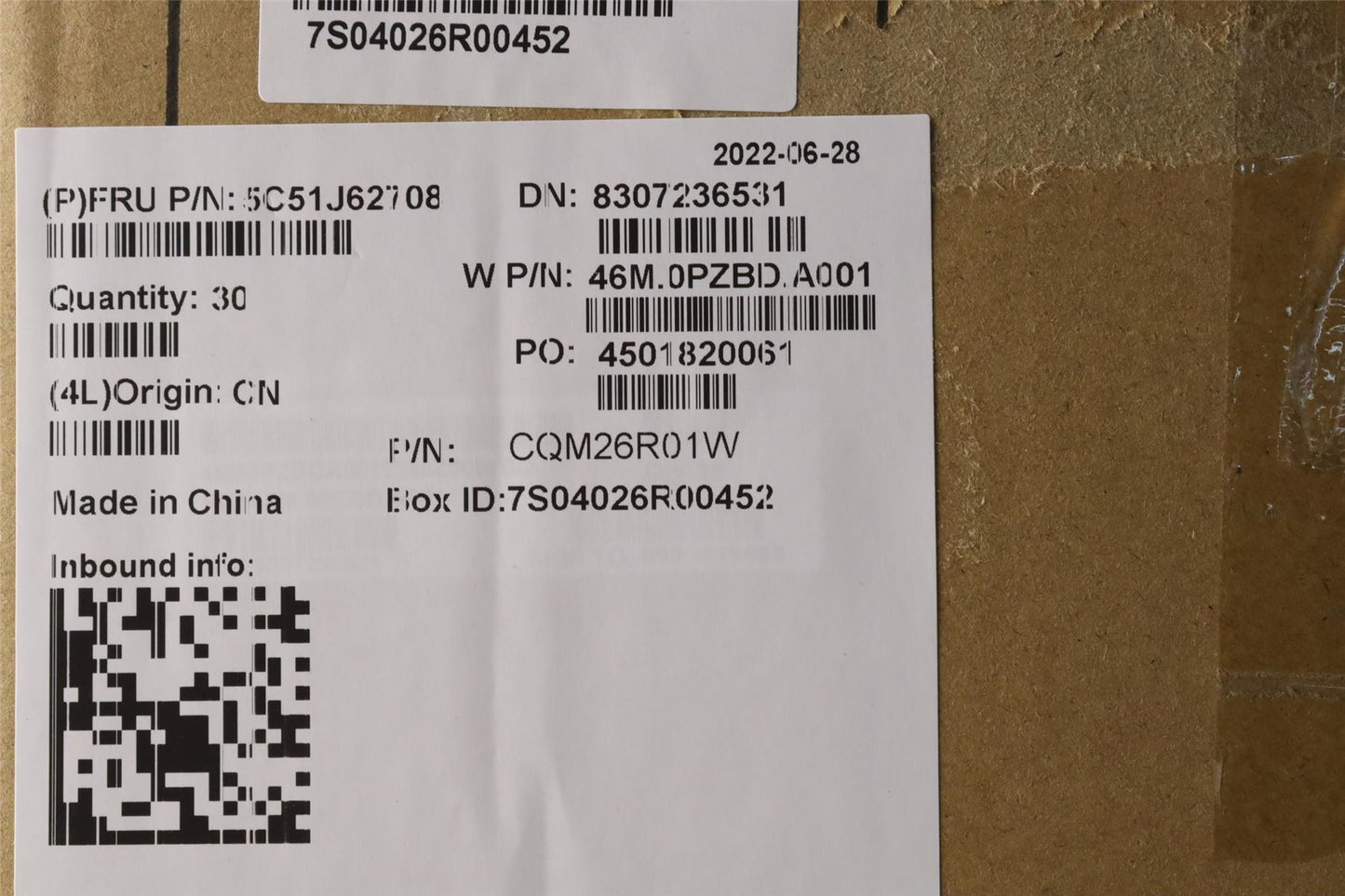 Lenovo FRU 8L PWR BD/213604 UMA 5C51J62708