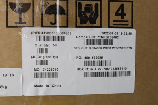 Lenovo FP BD C 82R1 w/power btn&FFC 5F30S94969