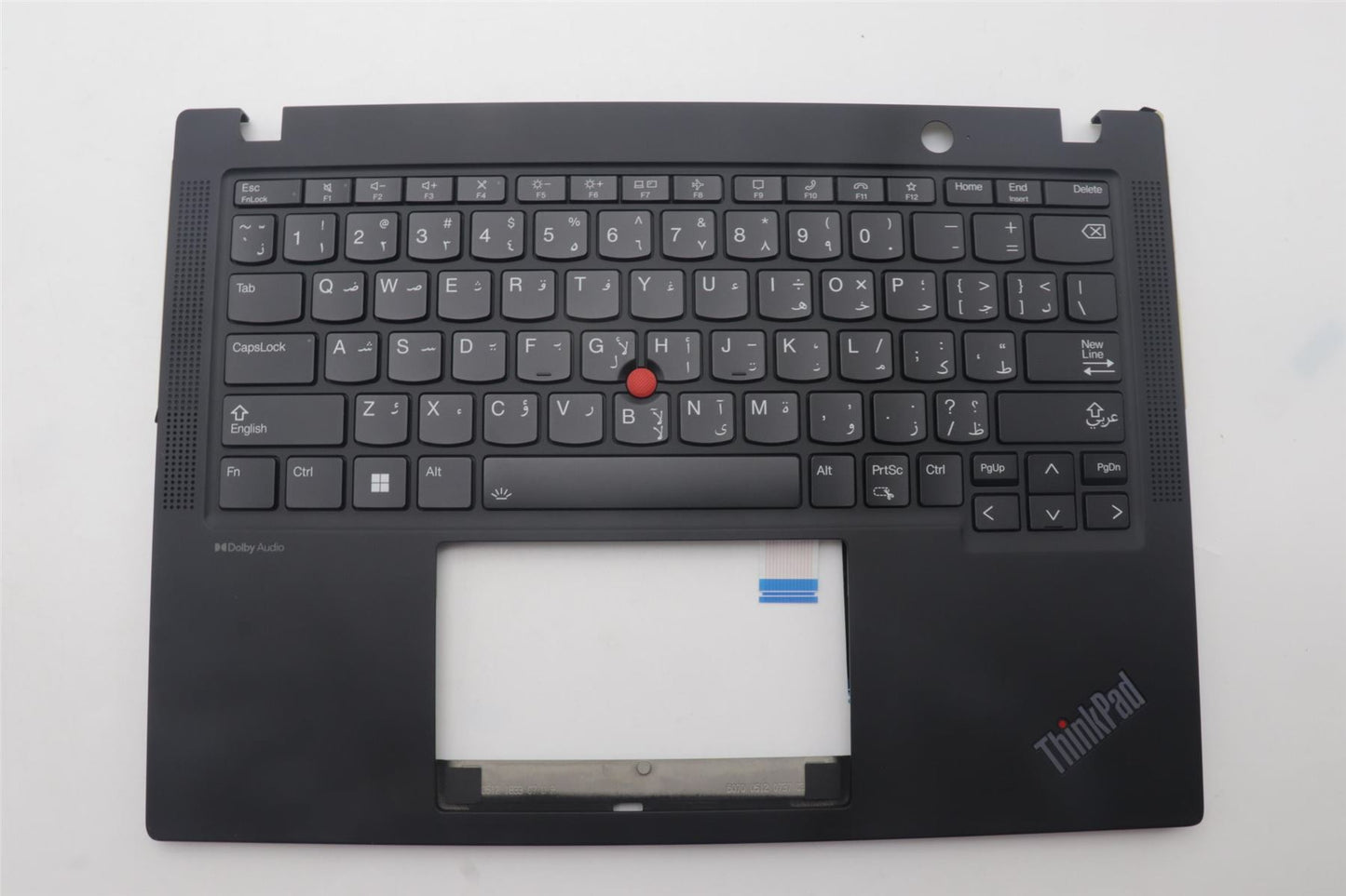 Lenovo ThinkPad X13 Gen 4 Keyboard Palmrest Top Cover Arabic Black 5M11H94357