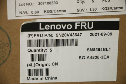 Lenovo NB_KYB CMSK-CS20,SV-BL,LTN,IND ENG English Indian Keyboard 5N20V43647