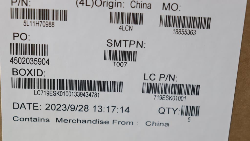 Lenovo LABEL FRU Label kits for Griffin2.0 AMD 5L11H70988