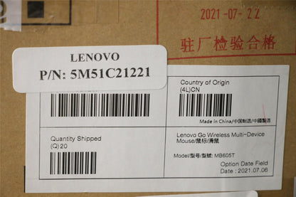 Lenovo MOUSE FRU for Go Multi WL Mouse 5M51C21221