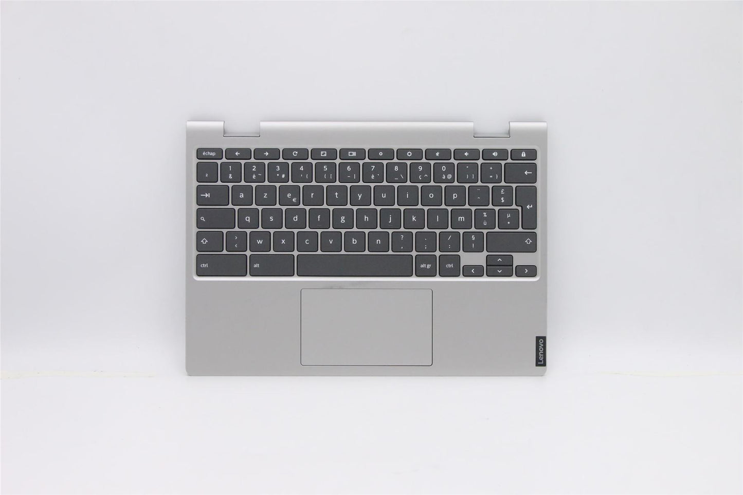 Lenovo Chromebook C340-11 Repose-paume pour clavier français Gris platine 5CB0U43378