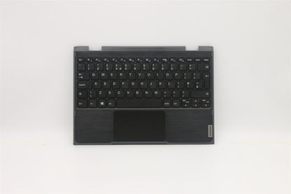 Lenovo Notebook 300e 2nd Keyboard Palmrest Top Cover UK Black 5CB0T45085